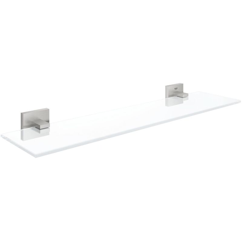 Grohe - QuickFix Start Cube - Étagère, longueur 53 cm, verre/supersteel 41109DC0 Grohe - QuickFix Start Cube - Étagère, longueur 53 cm, verre/supersteel 41109DC0