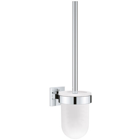 GROHE QuickFix - Start Cube - WC-Bürstenhalter - Chrom-Optik 40977000 (zum Schrauben oder Kleben)