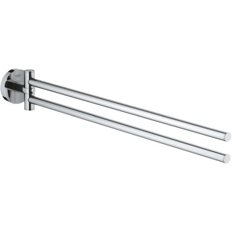 Grohe QuickFix Start - Doppelter Handtuchhalter, Länge 44 cm, Chrom 41183000
