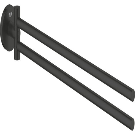 Grohe QuickFix Start - Handtuchhalter, schwarz matt 411832430