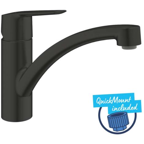 Grohe QuickFix Start - Miscelatore da lavello, nero opaco 305302432
