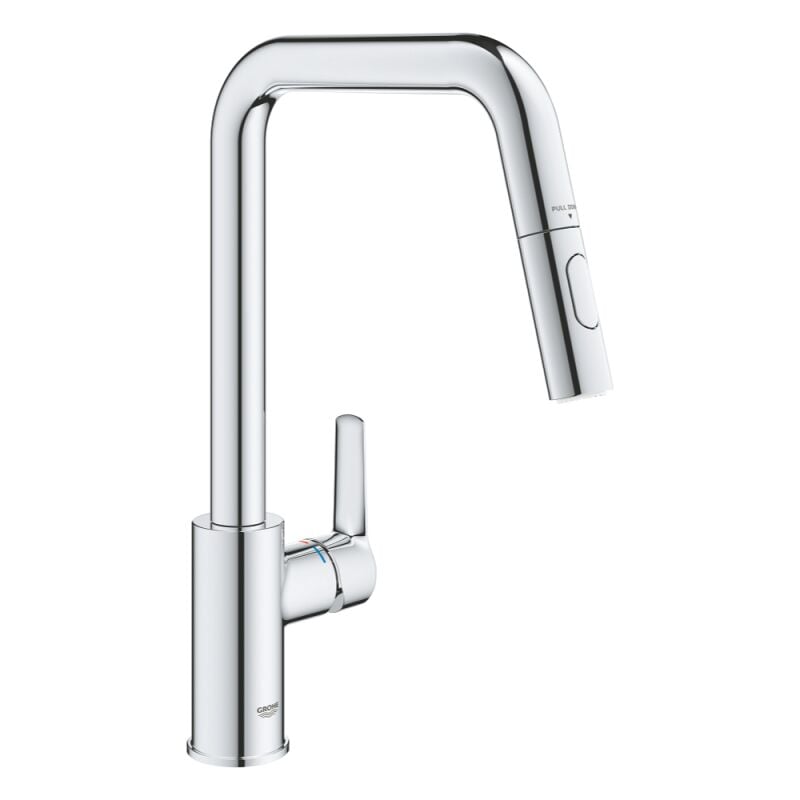 QuickFix Start - Mitigeur d'évier avec douchette extractible, chrome 30631000 - Grohe