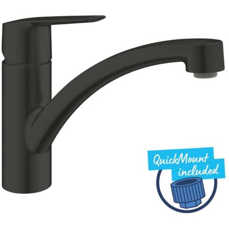 Grohe QuickFix Start - Mitigeur d’évier, noir mat 305302432