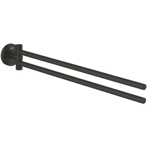 Grohe QuickFix Start - Portasciugamani, nero opaco 411832430