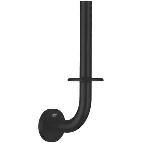 Grohe QuickFix Start - Porte-papier toilette de rechange, noir mat 411862430