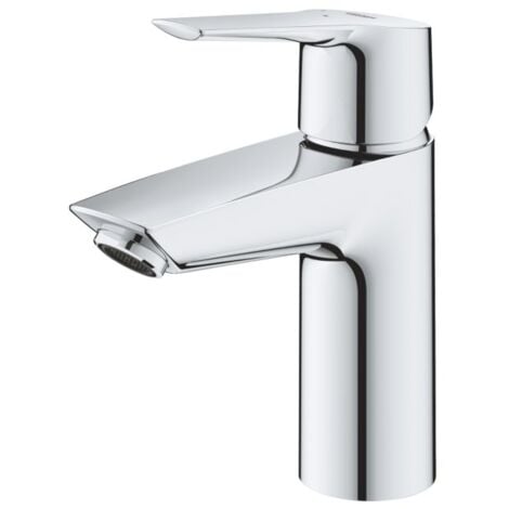 Grohe QuickFix Start S-Size Waschtischarmatur 23551002 mit Ablaufgarmitur, Mittelstellung kalt, chrom