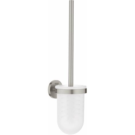 Grohe QuickFix Start - Scopino WC a parete con supporto, vetro/supersteel 41185DC0