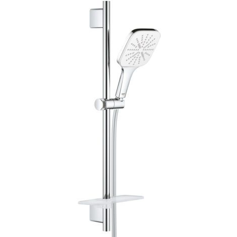 GROHE Quickfix Vitalio Smartactive 130 Rociador de ducha de 3 chorros con barra y estante