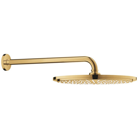 Grohe Rainshower Cosmopolitan 310 Rociador y brazo de ducha 380 mm, 1 función, Cool Sunrise (26066GL0)