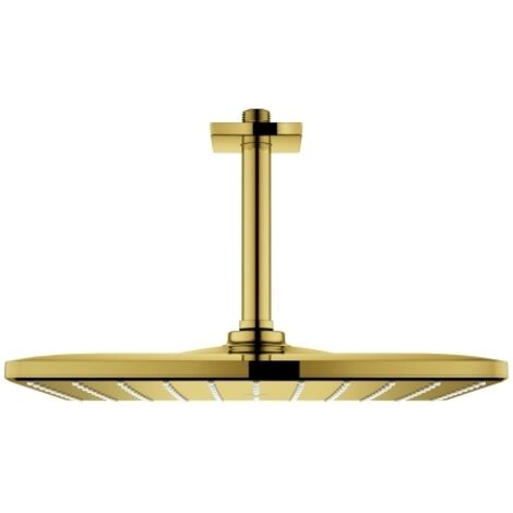 Grohe Rainshower Mono Cube - Kopfbrauseset Decke 142 mm, 1 Strahl, Cool Sunrise 26566GL0
