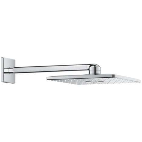 Grohe Set Douche de Tête Bras 2 Jets Rainshower 310 Smartactive Cube 26479Ls0, Chrome, 400 mm