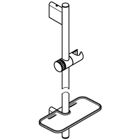 Grohe Rainshower SmartActive - Brausestange, 90 cm, gebürsteter Hard Graphite 26603AL0