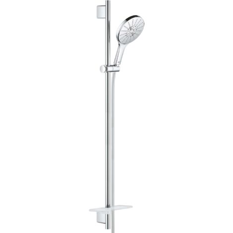 Grohe Rainshower SmartActive - Brausestangenset 150, 3 Strahlarten, 90 cm Stange und Schlauch, Chrom 26593000