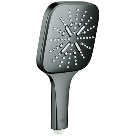 Grohe Rainshower SmartActive Cube - Handbrause 130 9,5 l/min, 3 Strahlarten, Hard Graphite 26582A00