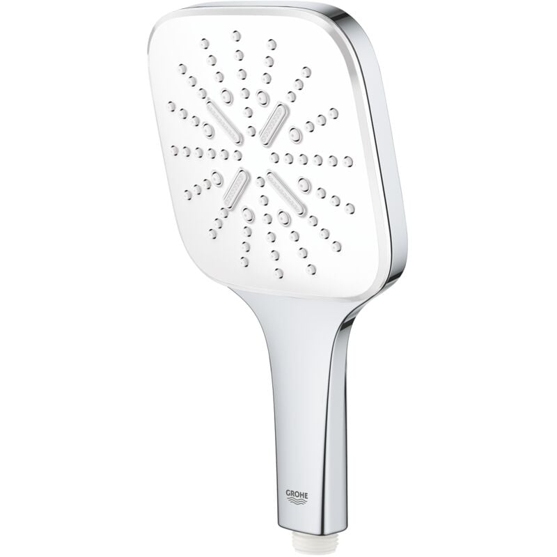 Grohe - Rainshower SmartActive 130 Cube douchette 3 jets, blanc (G26582LS0)
