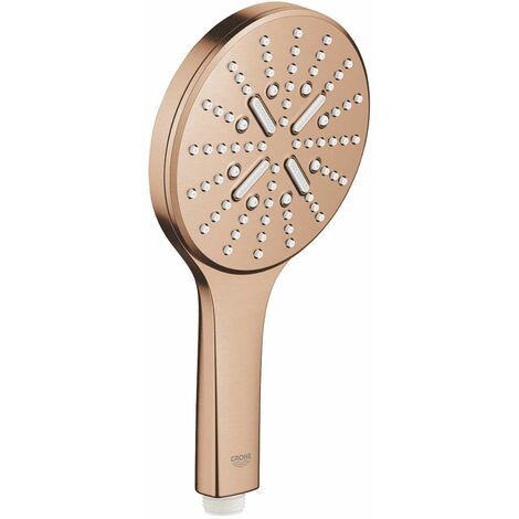 Grohe Rainshower SmartActive - Douche de tête 130 9,5 l/min, 3 jets, Warm Sunset brossé 26574DL0