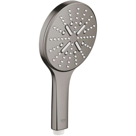 Grohe Rainshower SmartActive - Handbrause 130 9,5 l/min, 3 Strahlarten, Hard Graphite gebürstet 26574AL0
