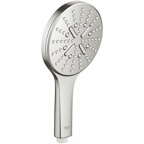 Grohe Rainshower SmartActive - Pommeau de douche 130 9,5 l/min, 3 jets, supersteel 26574DC0