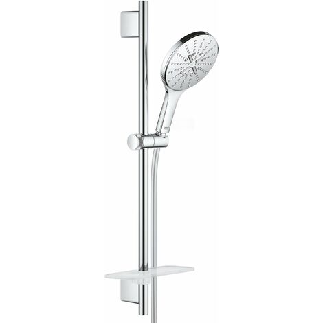 Grohe Rainshower SmartActive - Set doccetta 150, 3 getti, asta 60 cm e flessibile, cromo 26591000