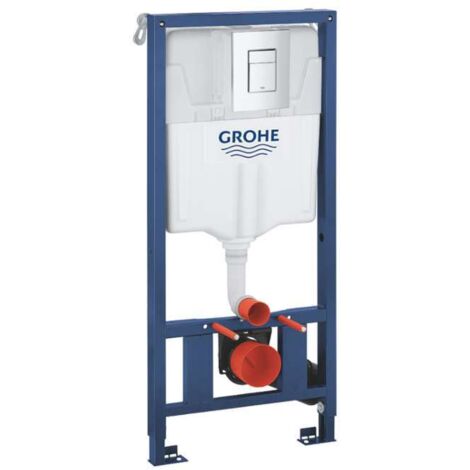 Grohe Rapid SL - Vorwandelement für Wand-WC, Betätigungsplatte Skate Cosmopolitan, verchromt 39859000