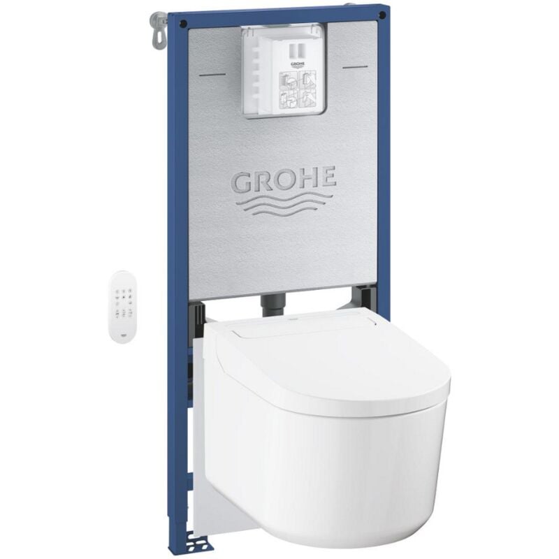 Pack wc Bâti-support Rapid slx + wc lavant suspendu Sensia Alpine + Fixations murales + Set d'isolation phonique (G36509SH0) - Grohe