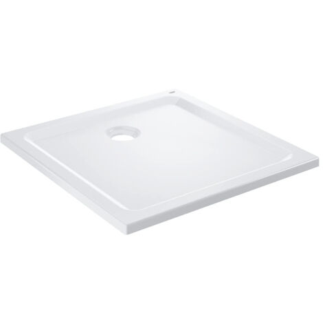 Grohe – Receveur de douche acrylique 80x80 cm blanc alpin – Épaisseur 3 cm – Diamètre évacuation 90 mm – 39302000