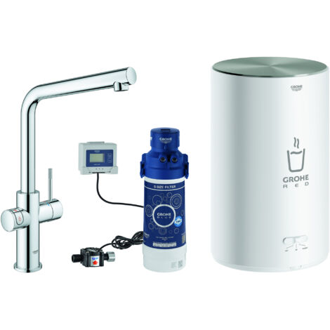 Grohe Red Duo grifo mezclador y caldera tamaño M, caño L,
