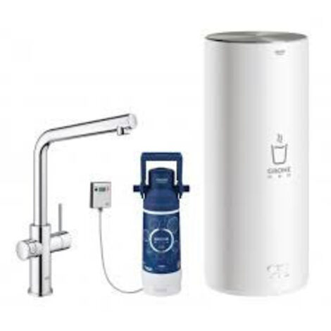 Grohe Red Duo robinet et chauffe-eau taille L, bec en L,