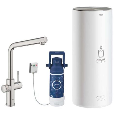 Grohe Red Duo robinet et chauffe-eau taille L, bec en L,