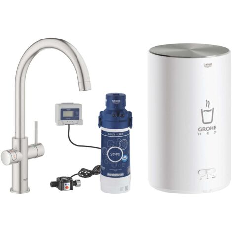 Grohe Red Duo robinet et chauffe-eau taille M, bec C, 30083DC1,