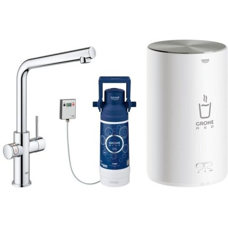 Grohe Red Duo robinet et chauffe-eau taille M, bec en L,