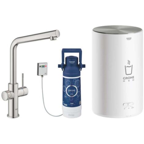 Grohe Red Duo robinet et chauffe-eau taille M, bec en L,
