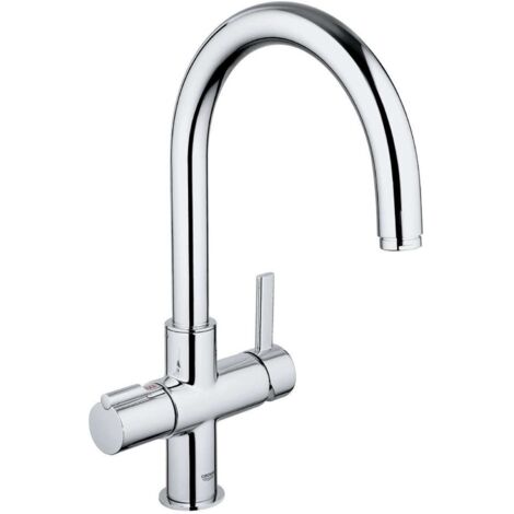 Grohe Red - Miscelatore monocomando per lavello Duo, cromo 30033000
