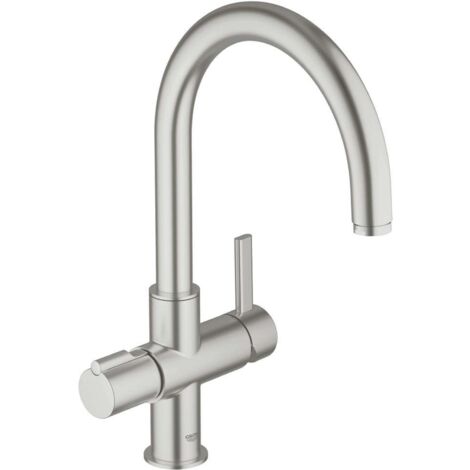 Grohe Red - Mitigeur d’évier à levier Duo, supersteel 30033DC0