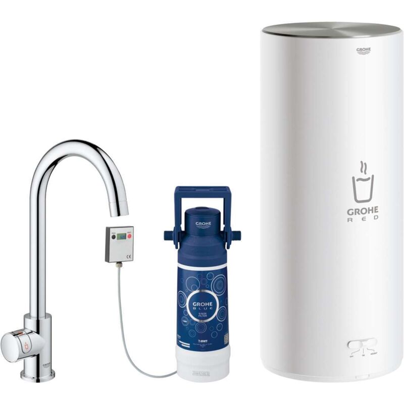 Grohe Red Mono Soupape Et Chauffe eau Taille M, Bec C, 30085001,
