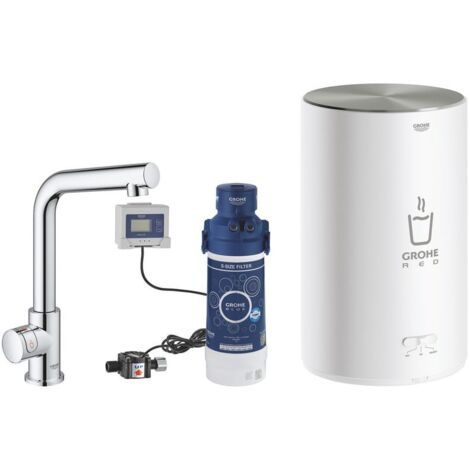 GROHE Red Mono Standventil und Boiler Größe M, L- Auslauf,