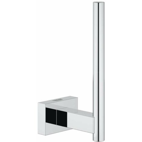 Grohe – Porte-papier toilette 40623001 – Métal chromé – Fixation dissimulée – Dimensions 42 x 121 x 60 mm – Compatible rouleaux standard
