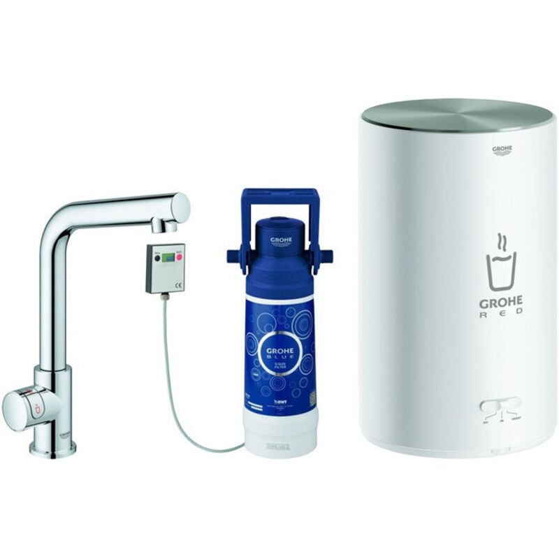 Grohe - Robinet red mono avec Boiler M-Size. L-sortie chromé a