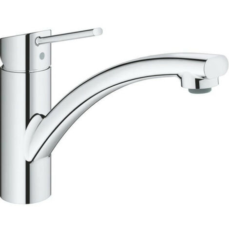 GROHE Robinet évier de cuisine Swift, Mitigeur monocommande avec mousseur économique d'eau, rotation a 140°, 30358000