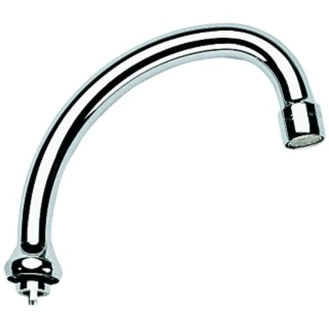 Grohe Rohrauslauf Ausladung 140mm schwenkbar mit Anschlag, Chrom, Verschraubung 3/4", Ausladung 140mm