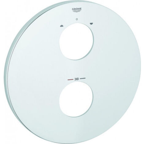GROHE Rosace pour set thermostatique Grotherm, D:210mm,fixation invisible,Fast-Fixation,chrome, 47810000