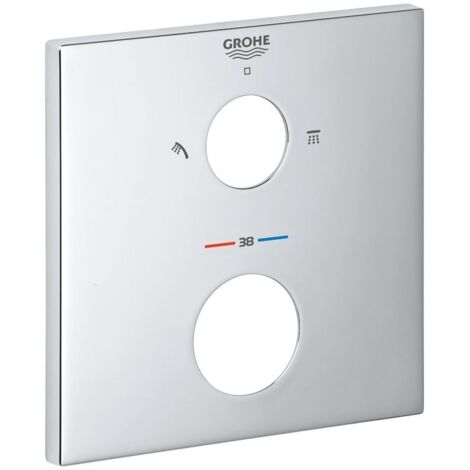 Grohe Rosette eckig für Thermostat-Fertigmontagesets Chrom, 49102000