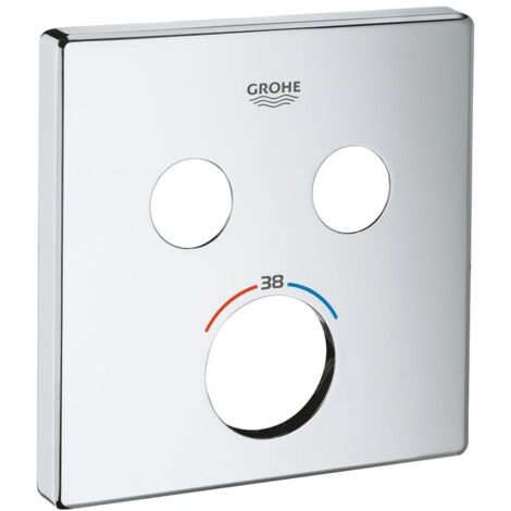 Grohe Rosette für SmartControl Unterputz-Thermostat Chrom, mit 2 Absperrventile