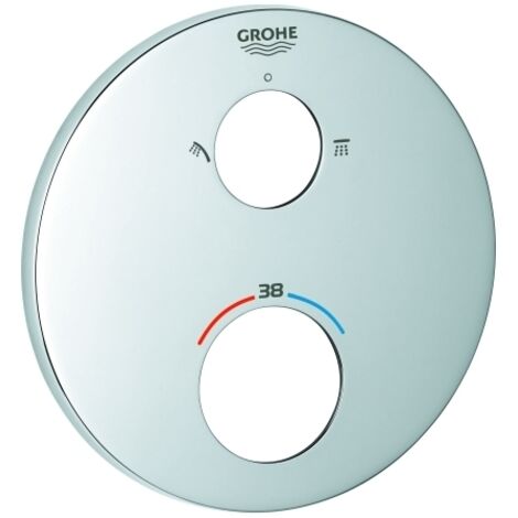 Grohe Rosette rund für Thermostat-Fertigmontagesets, Chrom, 49074000