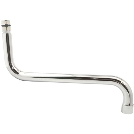 Grohe S-Auslauf Chrom, Bogenauslauf für Eurosmart Einhand-Spültischbatterie Wandmontage, Länge 240mm