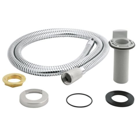 Grohe Schlauchdurchführung, für Küchen-Einhandmischer mit Seitenbrause, inklusive Brauseschlauch, Supersteel