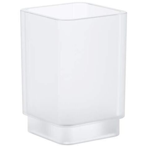 Grohe Selection Cube Bicchiere, bianco satinato 40783000