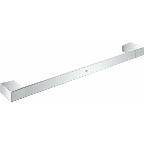 Crochet porte-serviettes 500mm – Métal chromé avec finition GROHE StarLight – Pour salle de bain moderne – Distance de forage 400mm