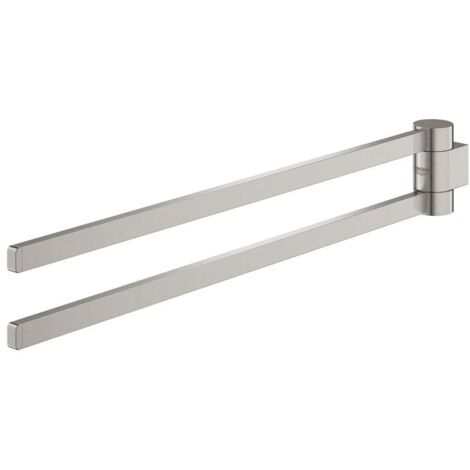 Grohe Selection Handtuchhalter 2-armig schwenkbar, Supersteel