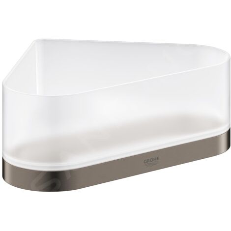 Grohe Selection - Tablette de douche, avec support, d'angle, Hard Graphite brossé 41038AL0